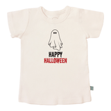 graphic tee | happy halloween ghost - Aaria Tees Aaria Tees