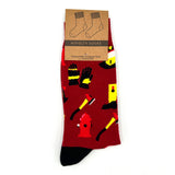 Firefighter Novelty Socks Aaria Tees