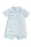 Fish Hook Polo Shorty One-Piece - Aaria Tees Aaria Tees