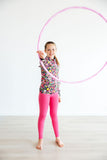 SALE Flexible Floral Full-Zip Ruffle Active Jacket - Aaria Tees Aaria Tees