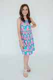 Flock Star Ruffle Cross Back Dress - Aaria Tees Aaria Tees