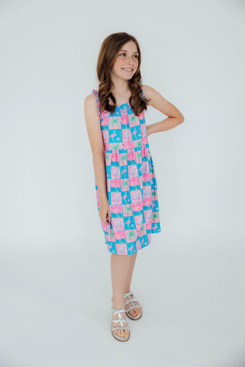 Flock Star Ruffle Cross Back Dress - Aaria Tees Aaria Tees
