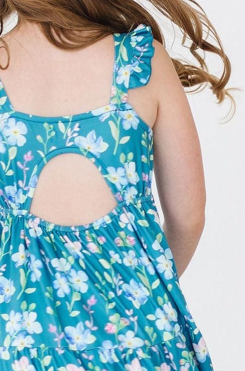 Floral Breeze Ruffle Maxi Dress - Aaria Tees Aaria Tees