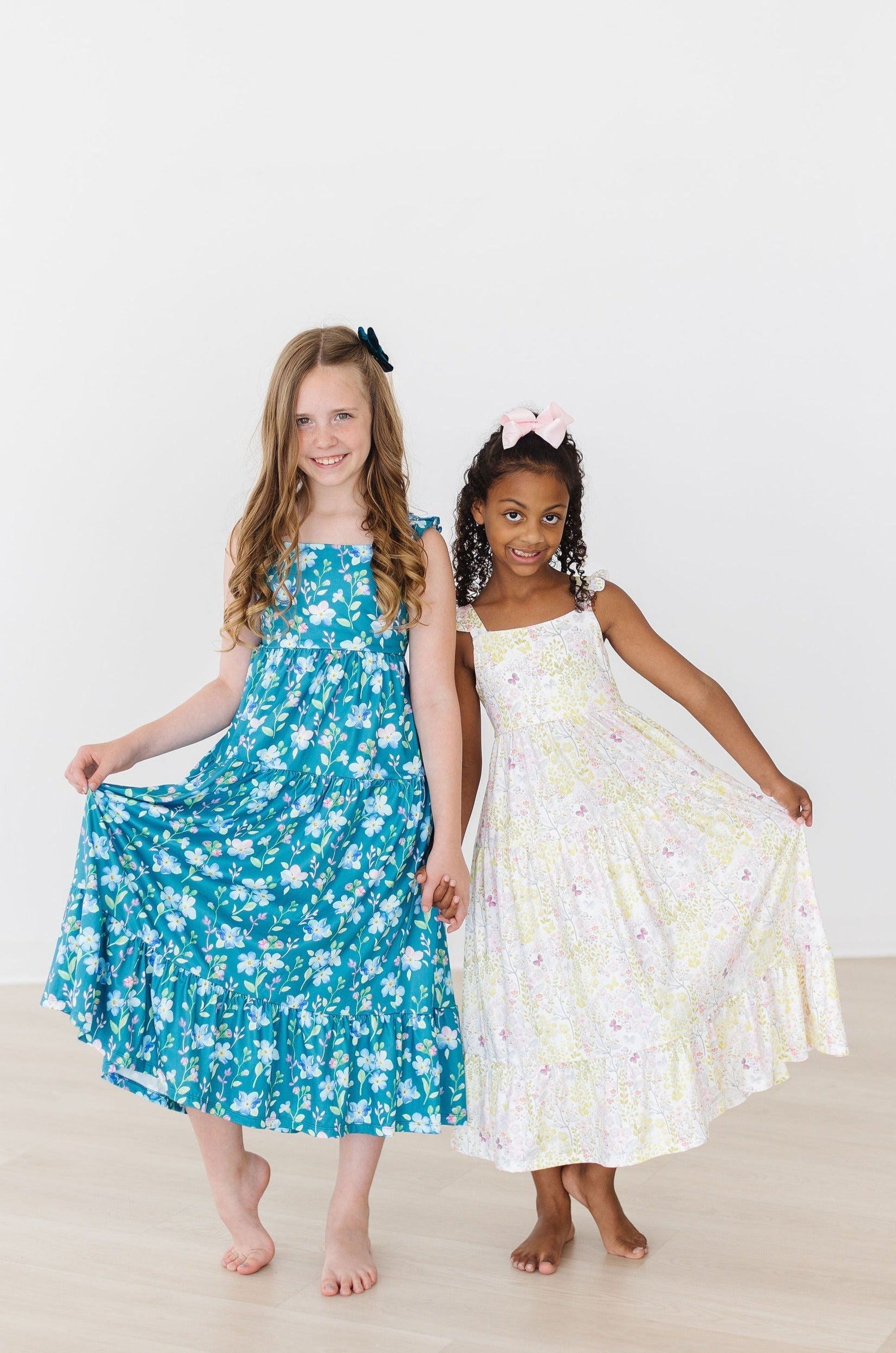 Floral Breeze Ruffle Maxi Dress - Aaria Tees Aaria Tees