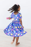 Floral Frenzy S/S Pocket Twirl Dress - Aaria Tees Aaria Tees