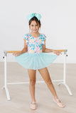 Floral Garden S/S Twirl Leotard - Aaria Tees Aaria Tees