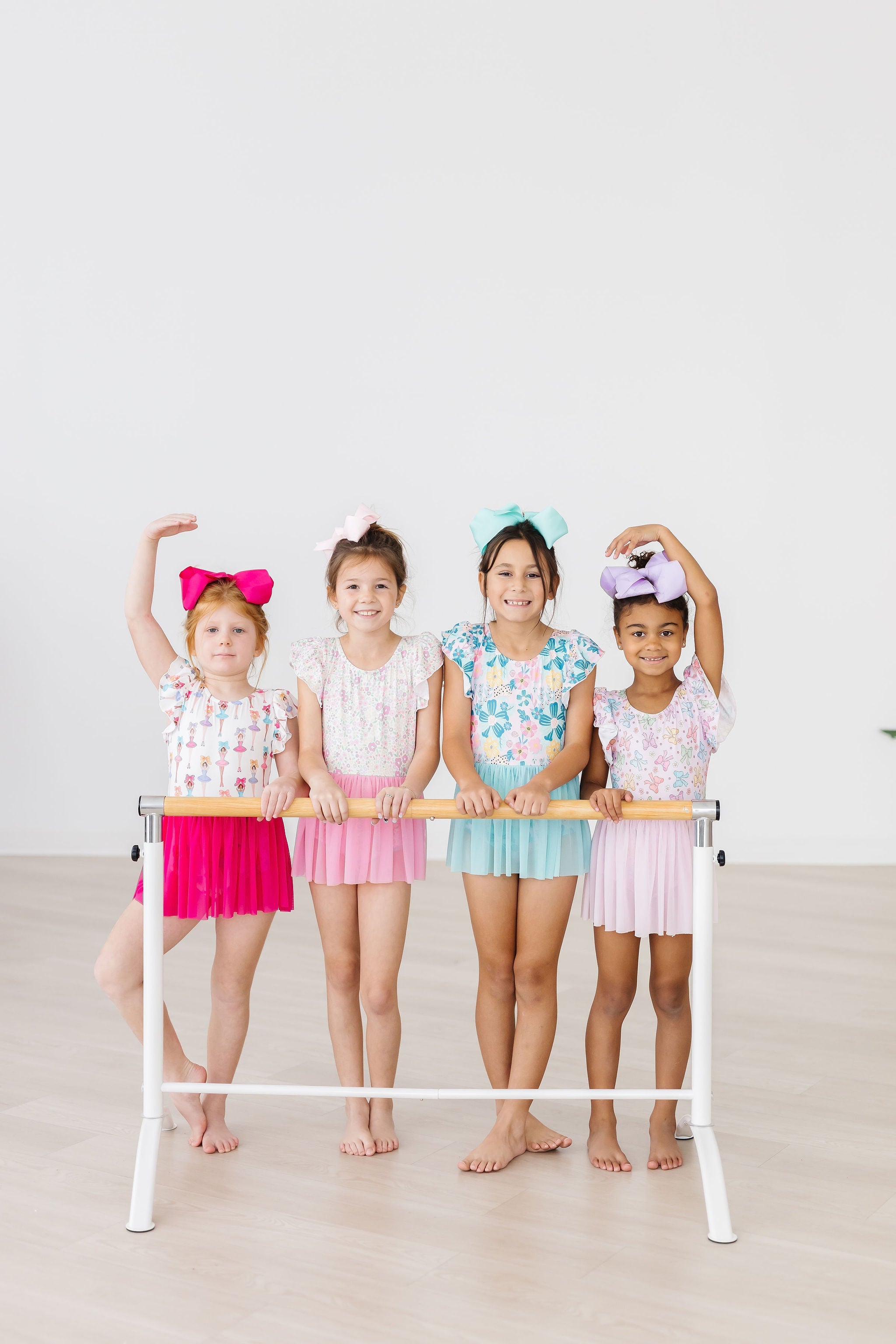 Floral Garden S/S Twirl Leotard - Aaria Tees Aaria Tees