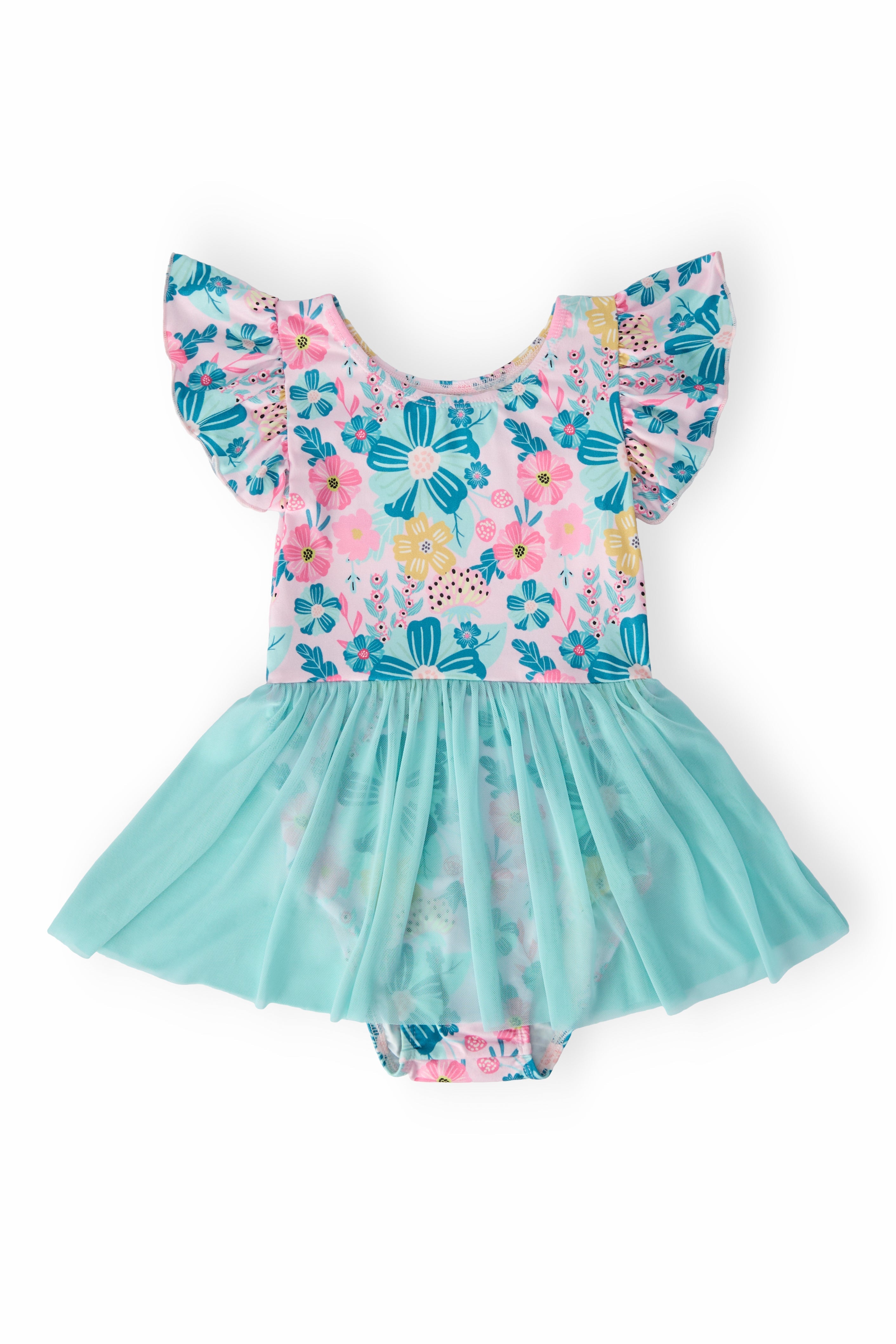 Floral Garden S/S Twirl Leotard - Aaria Tees Aaria Tees