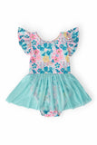 Floral Garden S/S Twirl Leotard - Aaria Tees Aaria Tees