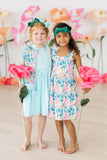 Floral Garden Shimmer Jacket - Aaria Tees Aaria Tees