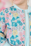 Floral Garden Shimmer Jacket - Aaria Tees Aaria Tees