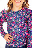 Flower Farm L/S Ruffle Tee - Aaria Tees Aaria Tees