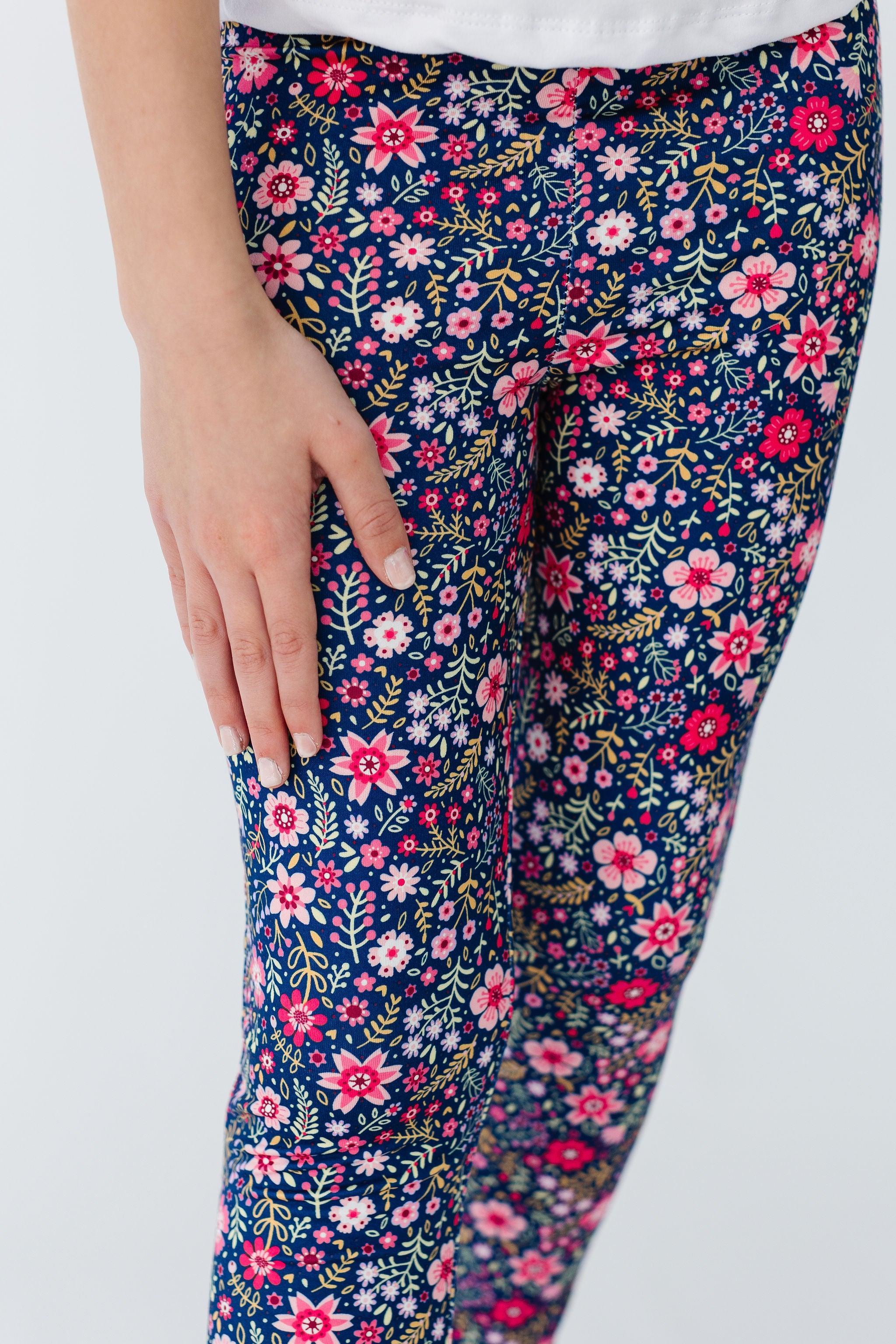 Flower Farm Leggings - Aaria Tees Aaria Tees