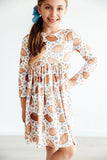 Football Friday L/S Pocket Twirl Dress - Aaria Tees Aaria Tees