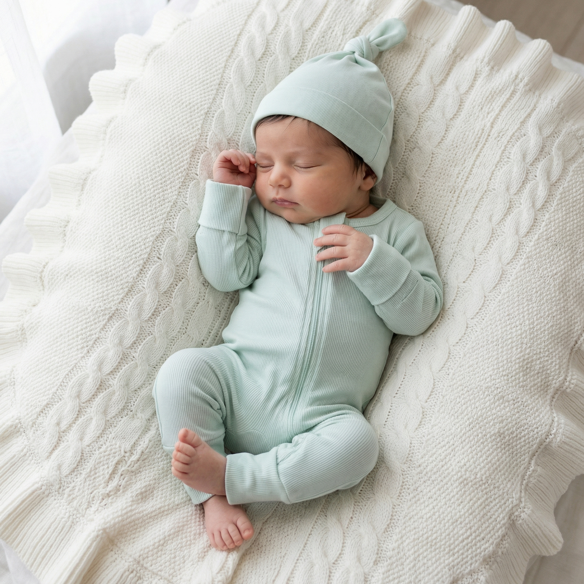 Mint Convertible Footie Pajamas - Aaria Tees Aaria Tees