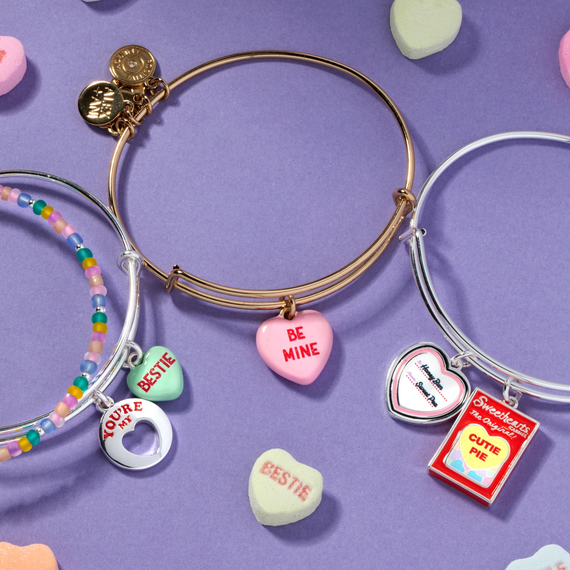 Sweethearts® 'Be Mine' Charm Bangle - Aaria Tees Aaria Tees