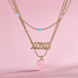 Sweethearts® Triple-Strand Charm Necklace - Aaria Tees Aaria Tees