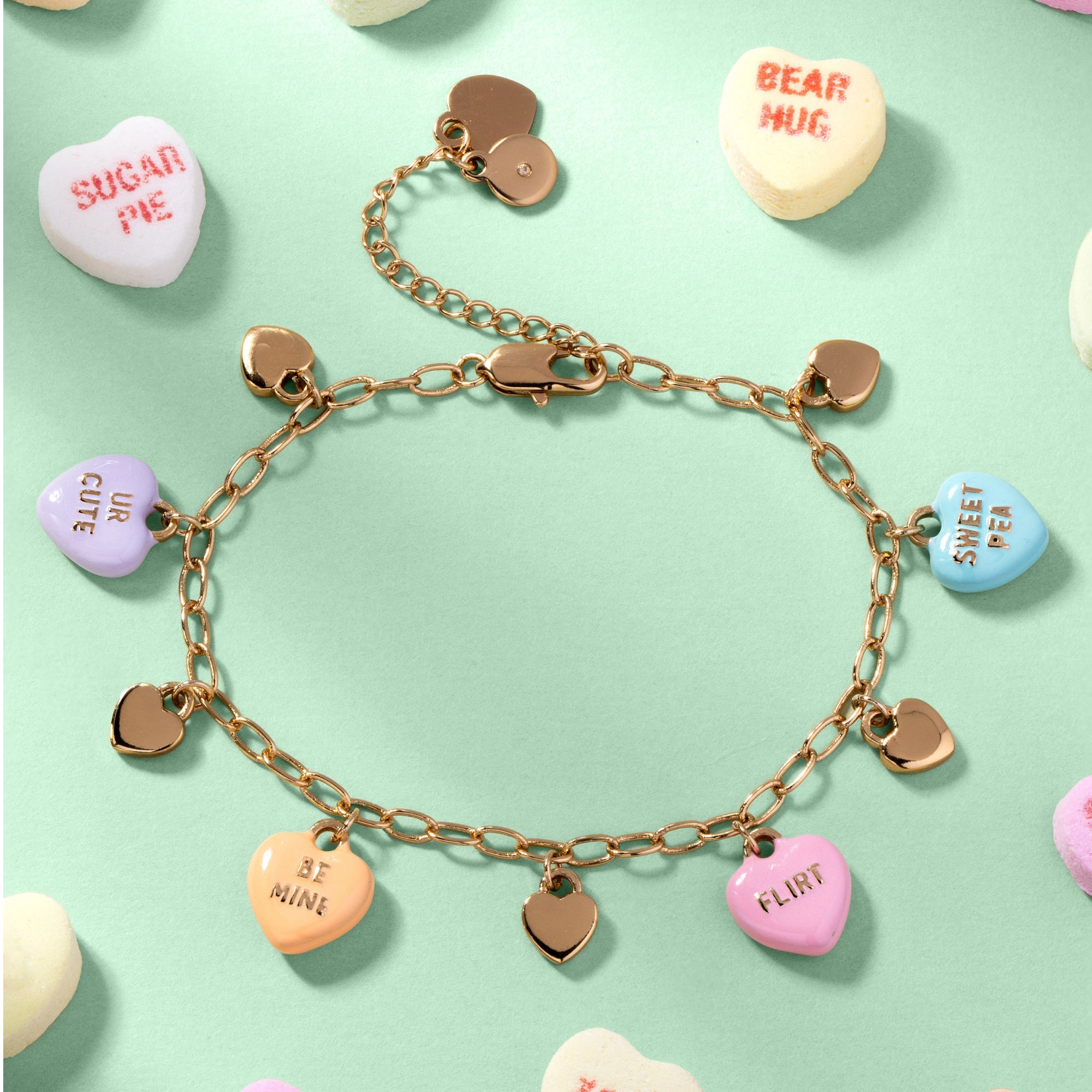 Sweethearts® Multi-Charm Bracelet - Aaria Tees Aaria Tees