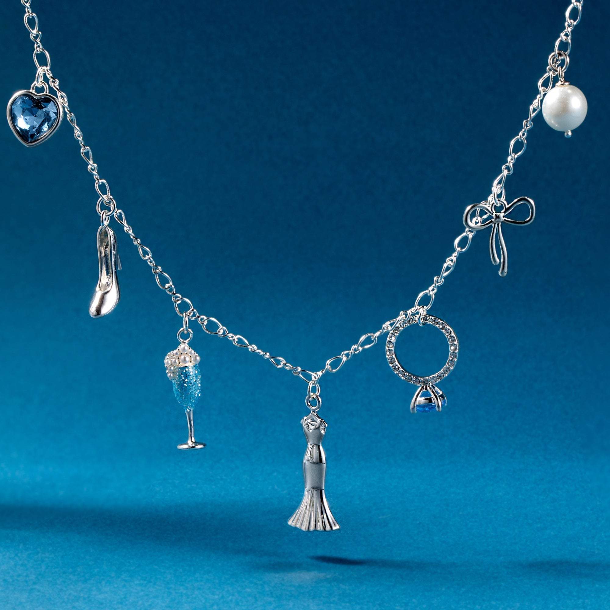 Bridal Multi-Charm Necklace - Aaria Tees Aaria Tees