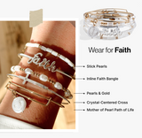 Faith Bracelets Set of 5 - Aaria Tees Aaria Tees