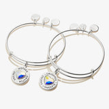 Mother Daughter Charm Bangles, Set of 2 - Aaria Tees Aaria Tees
