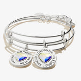 Mother Daughter Charm Bangles, Set of 2 - Aaria Tees Aaria Tees