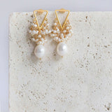 Pearl Fringe Earrings Aaria Tees