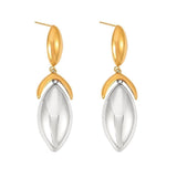 Gal Two Tone Drop Earring Aaria Tees