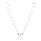 U Link Pave Necklace Aaria Tees