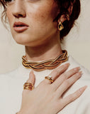 Lennon Multi Layered Gold Ring Aaria Tees