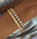 Bezel Heart Tennis Bracelet Aaria Tees