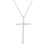 Moriah CZ Cross Necklace Aaria Tees