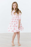 SALE Fun & Flowers 3/4 Sleeve Pocket Twirl Dress - Aaria Tees Aaria Tees