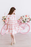 SALE Fun & Flowers 3/4 Sleeve Pocket Twirl Dress - Aaria Tees Aaria Tees