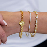Rosalie Clover Chain Bracelet Aaria Tees
