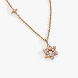 Star of David Delicate Pave Crystal Pendant Necklace - Aaria Tees Aaria Tees