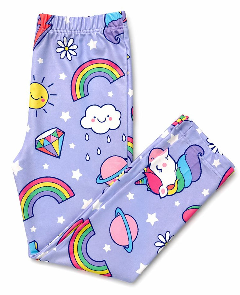 Galactic Unicorns Leggings - Aaria Tees