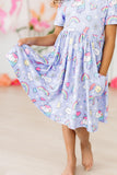 Galactic Unicorns S/S Pocket Twirl Dress - Aaria Tees Aaria Tees