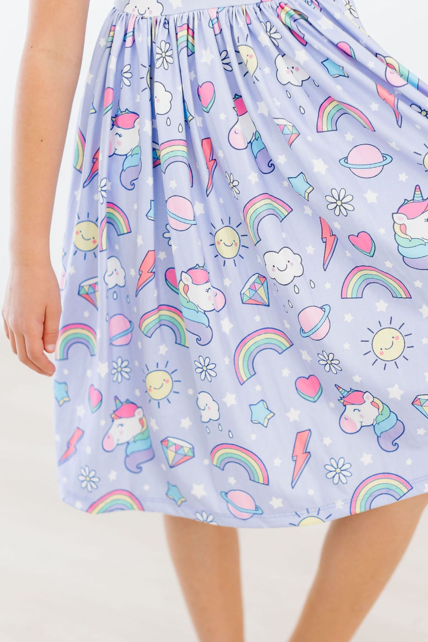 Galactic Unicorns S/S Pocket Twirl Dress - Aaria Tees Aaria Tees