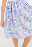 Galactic Unicorns S/S Pocket Twirl Dress - Aaria Tees Aaria Tees
