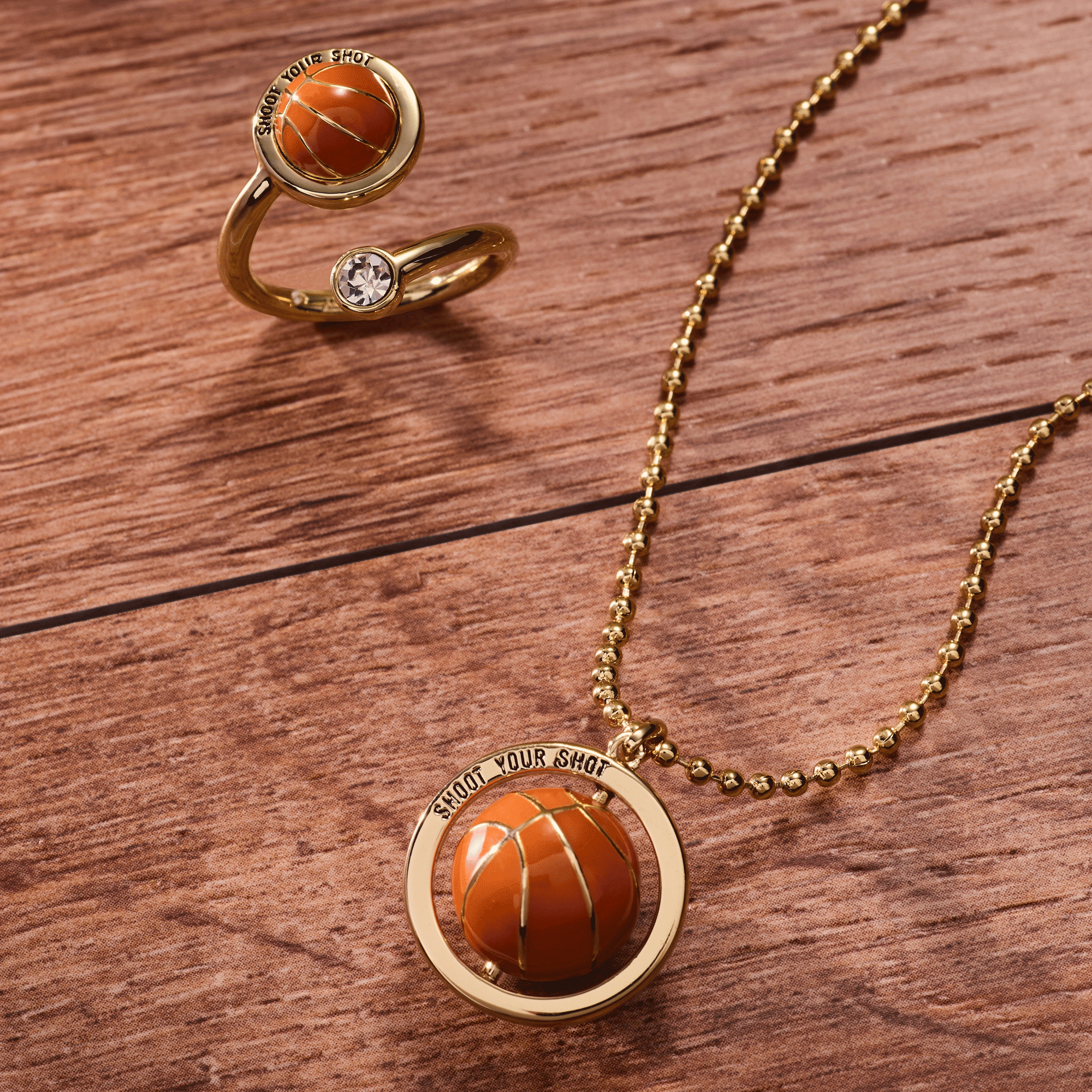 Basketball Spinner Pendant - Aaria Tees Aaria Tees