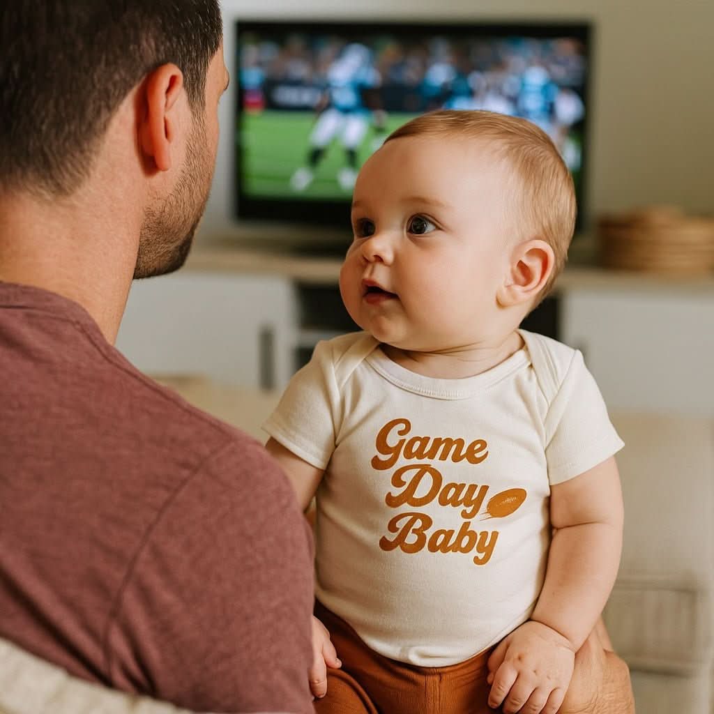 graphic bodysuit | Game Day Baby - Aaria Tees Aaria Tees