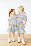Garden Groove Smocked Ruffle Dress - Aaria Tees Aaria Tees