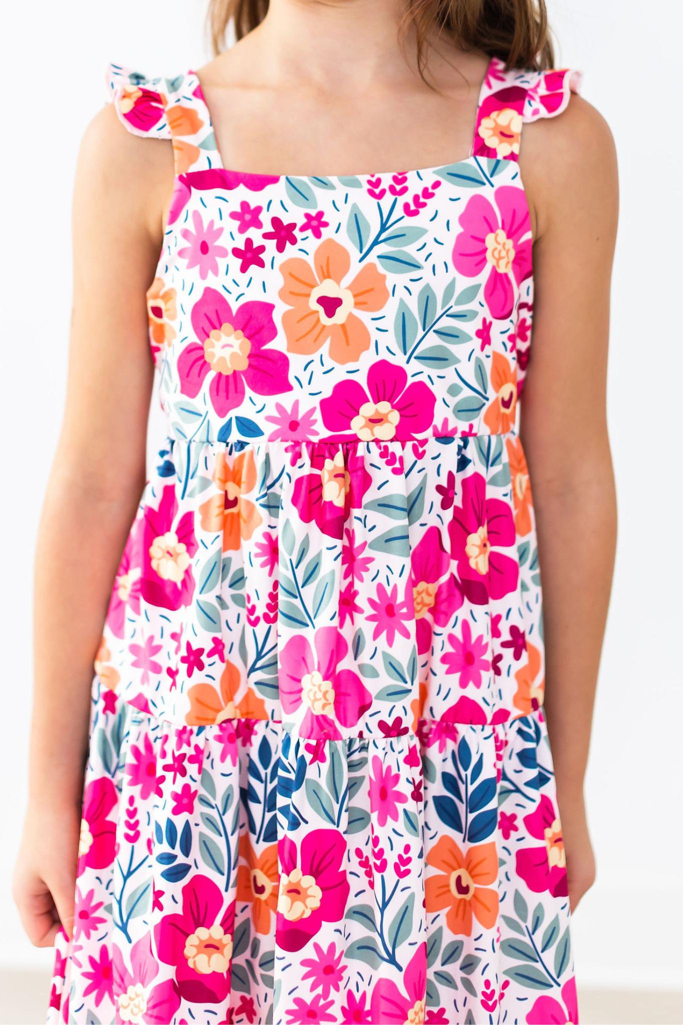 Garden Party Ruffle Maxi Dress - Aaria Tees Aaria Tees