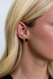 Saylor Tiger Eye Studs Aaria Tees