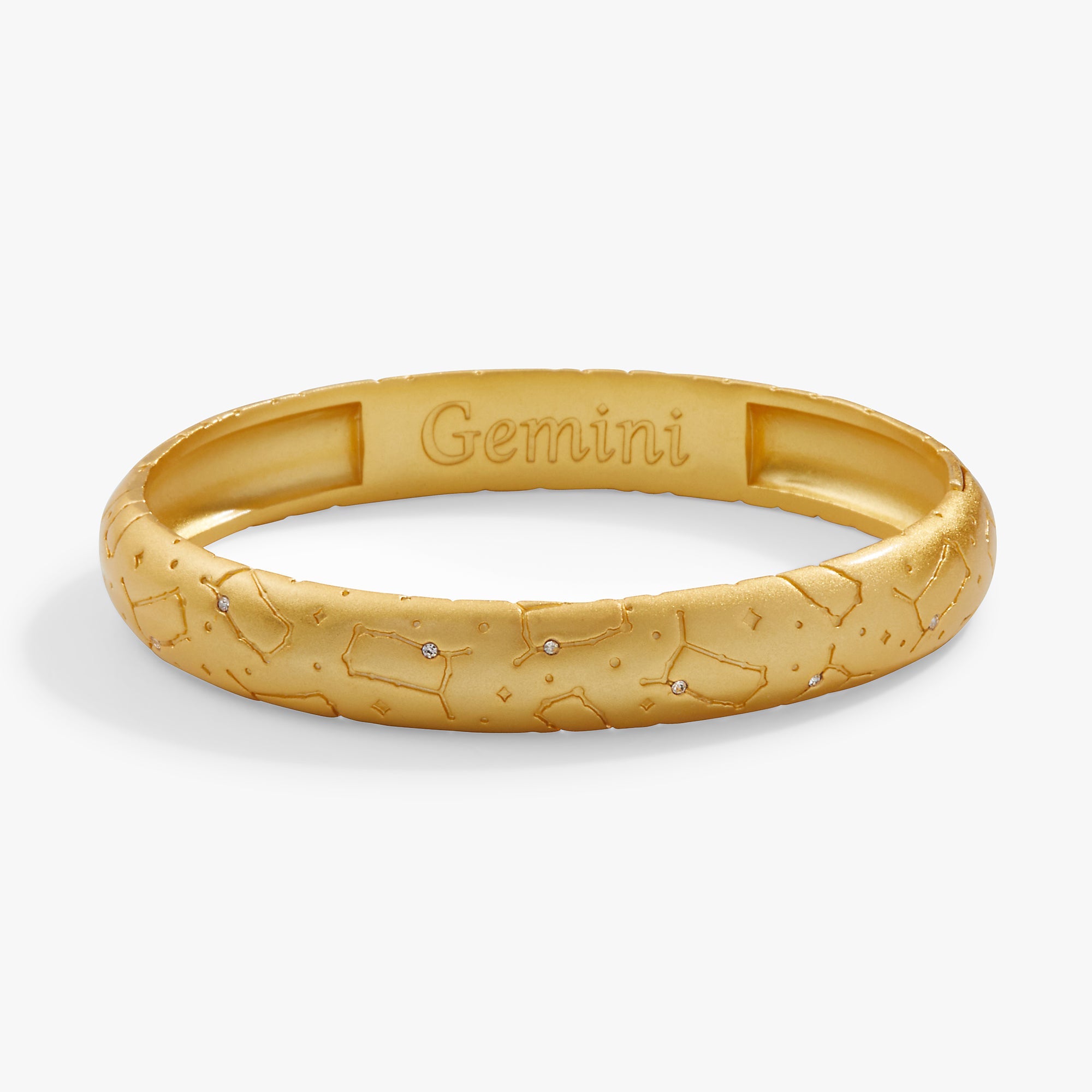 Gemini Zodiac Hinge Bangle - Aaria Tees Aaria Tees
