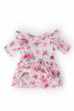 Gingham Bows 3/4 Sleeve Flutter Twirl Bodysuit - Aaria Tees Aaria Tees