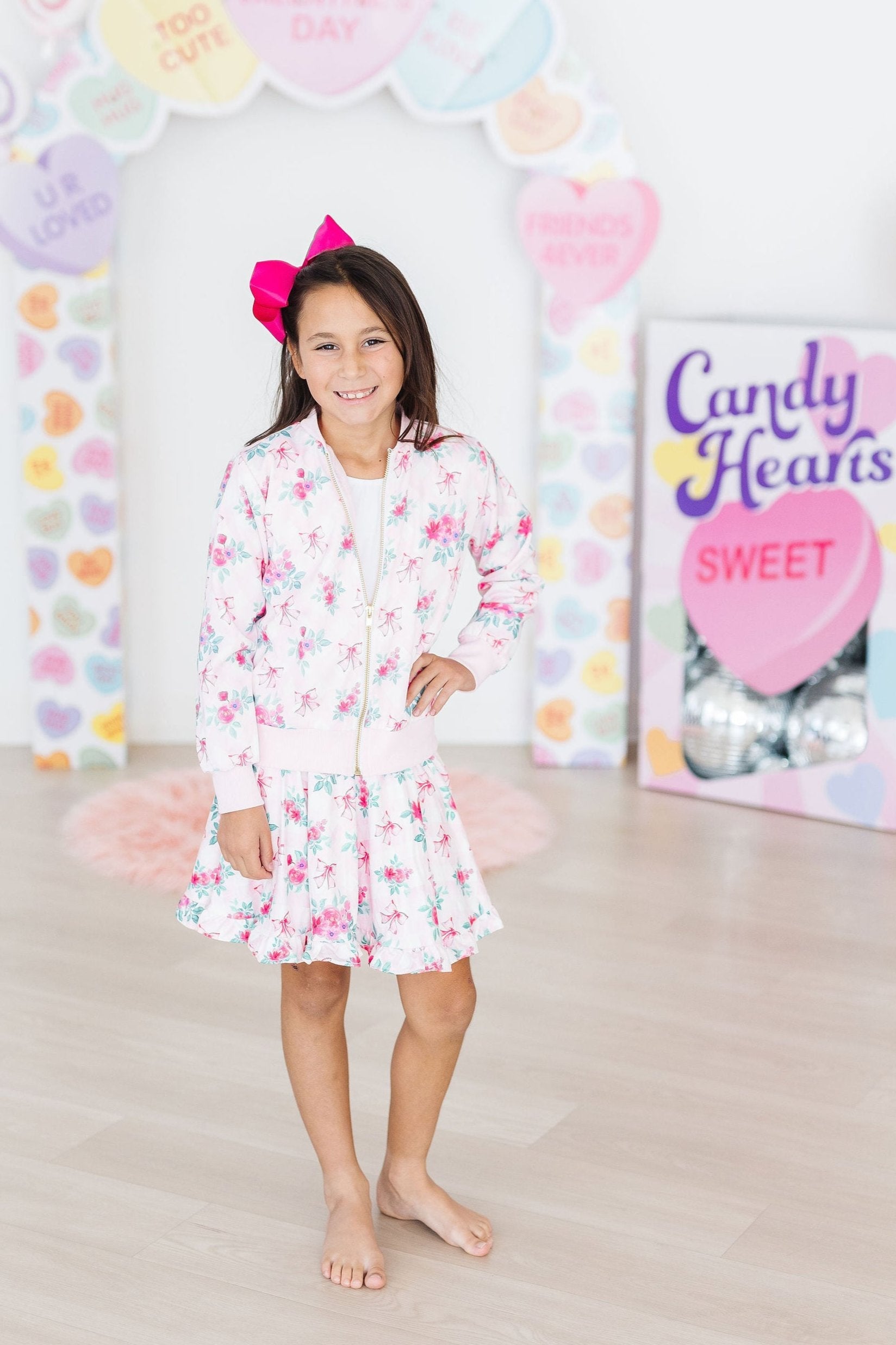 Gingham Bows Ruffle Twirl Skort - Aaria Tees Aaria Tees