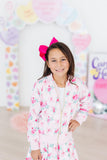 Gingham Bows Satin Jacket - Aaria Tees Aaria Tees