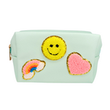 Patchwork Rainbow Cosmetic Bag Aaria Tees